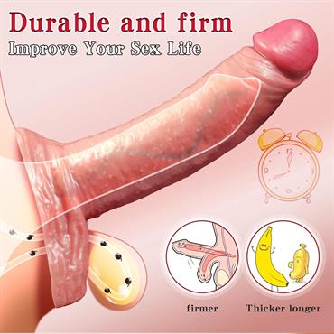 Pembe Tilki Silikon Penis Kılıfı L Beden (16 cm)