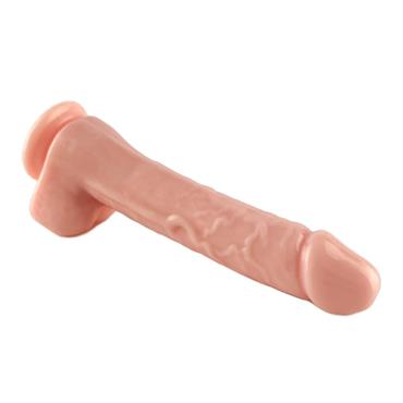 Pembe Tilki Vakum Tabanlı Ten Rengi Realistik Dildo 21cm