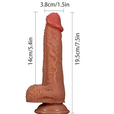 Realistik Dildo - 19,5 cm Güçlü Vakum Tabanı