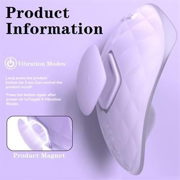 S-Hande Pleasure - RCT Giyilebilir Klitoral Uyarıcı Vibratör Mor