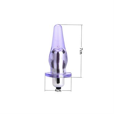 Şeffaf Silikon Anal Vibratör Rose