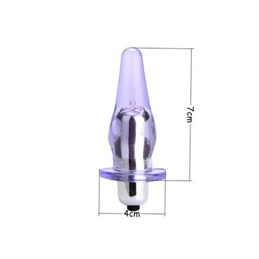 Şeffaf Silikon Anal Vibratör Siyah