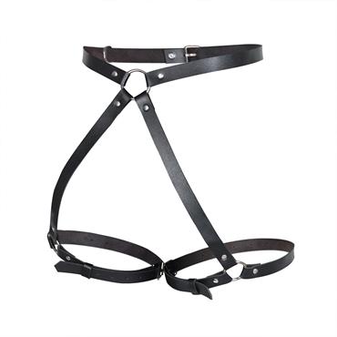 Siyah Ayarlanabilir Bacak ve Kalça Harness