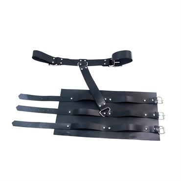 Siyah Deri Kol ve El Bağlama Harness Seti