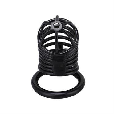 Siyah Metal Penis Kilidi 40mm  – Ayarlanabilir Çelik Kafes + Asma Kilit