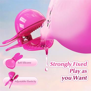 Uzaktan Kumandalı Çift Başlıklı Titreşimli Göğüs Ucu Klips - Şarjlı