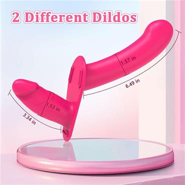 Uzaktan Kumandalı Çift Taraflı Titreşimli Strap-On Rose – 10 Mod, Su Geçirmez, Ayarlanabilir Kayışlı