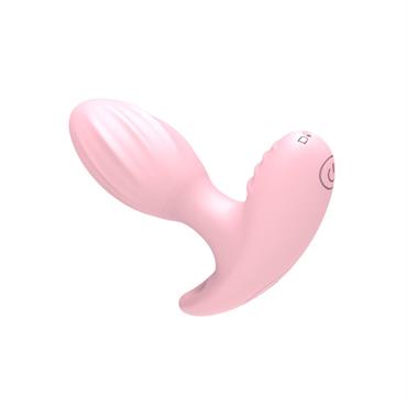 Uzaktan Kumandalı Şarjlı Titreşimli Anal Plug Pembe (8,48 cm)