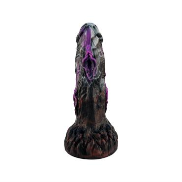 Vajina Detaylı Gerçekçi Dildo Siyah - 22 cm