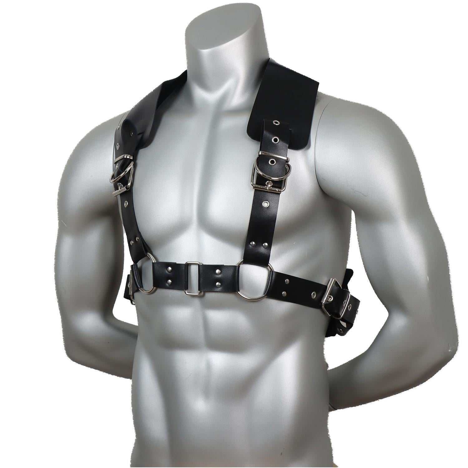 Erkek Deri Göğüs Harness Omuz ve Göğüs Aksesuarı