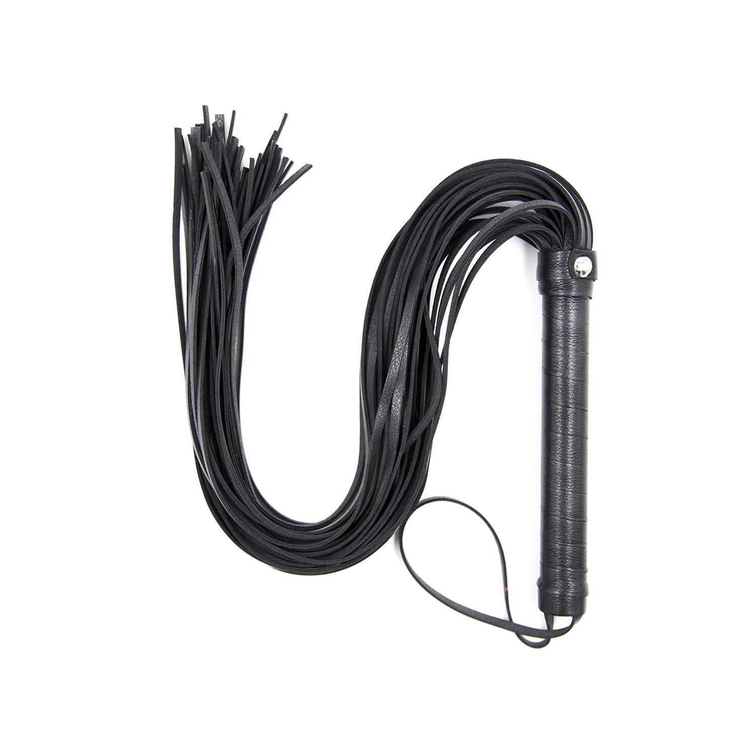 Fantezi Deri Kırbac Siyah