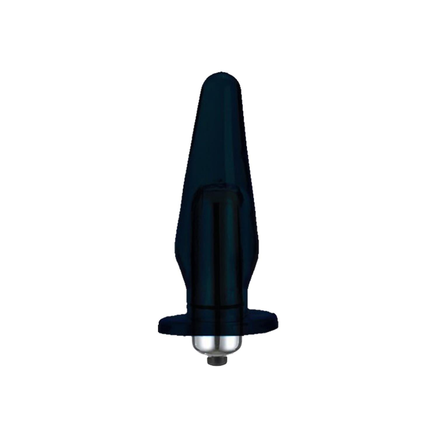 Şeffaf Silikon Anal Vibratör Siyah