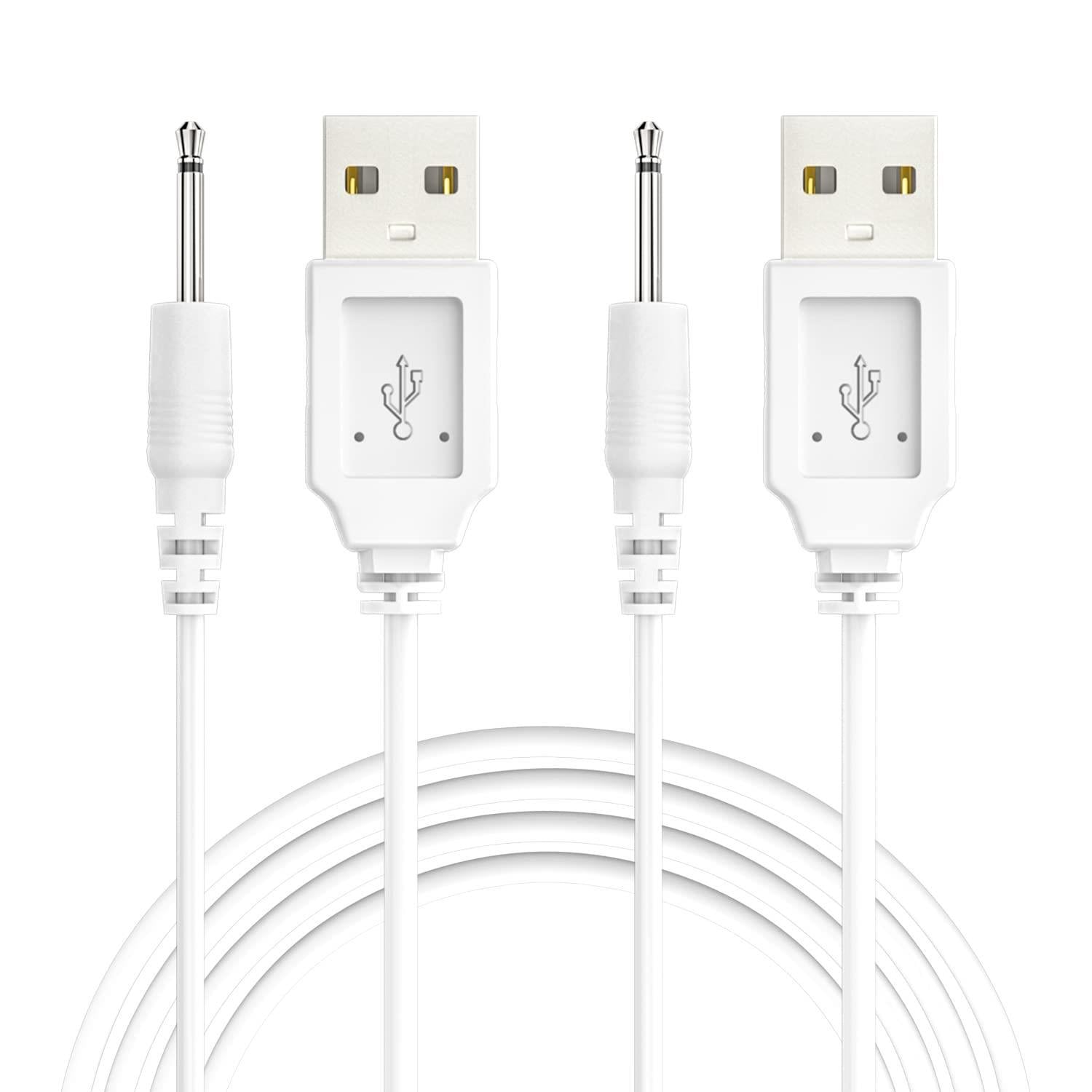 Vibratör İçin DC Uçlu USB Şarj Kablosu 30 cm