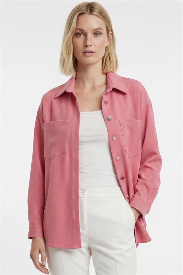 Polo Yaka-Cep Detaylı Ceket