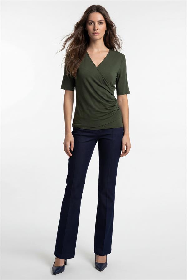 V Yaka-Kısa Kol, Kruvaze Body