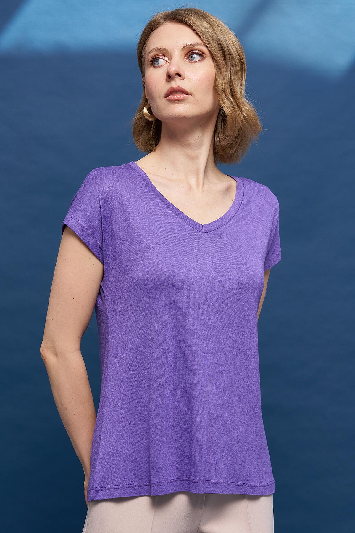 Body-V Yaka Kısa Kol