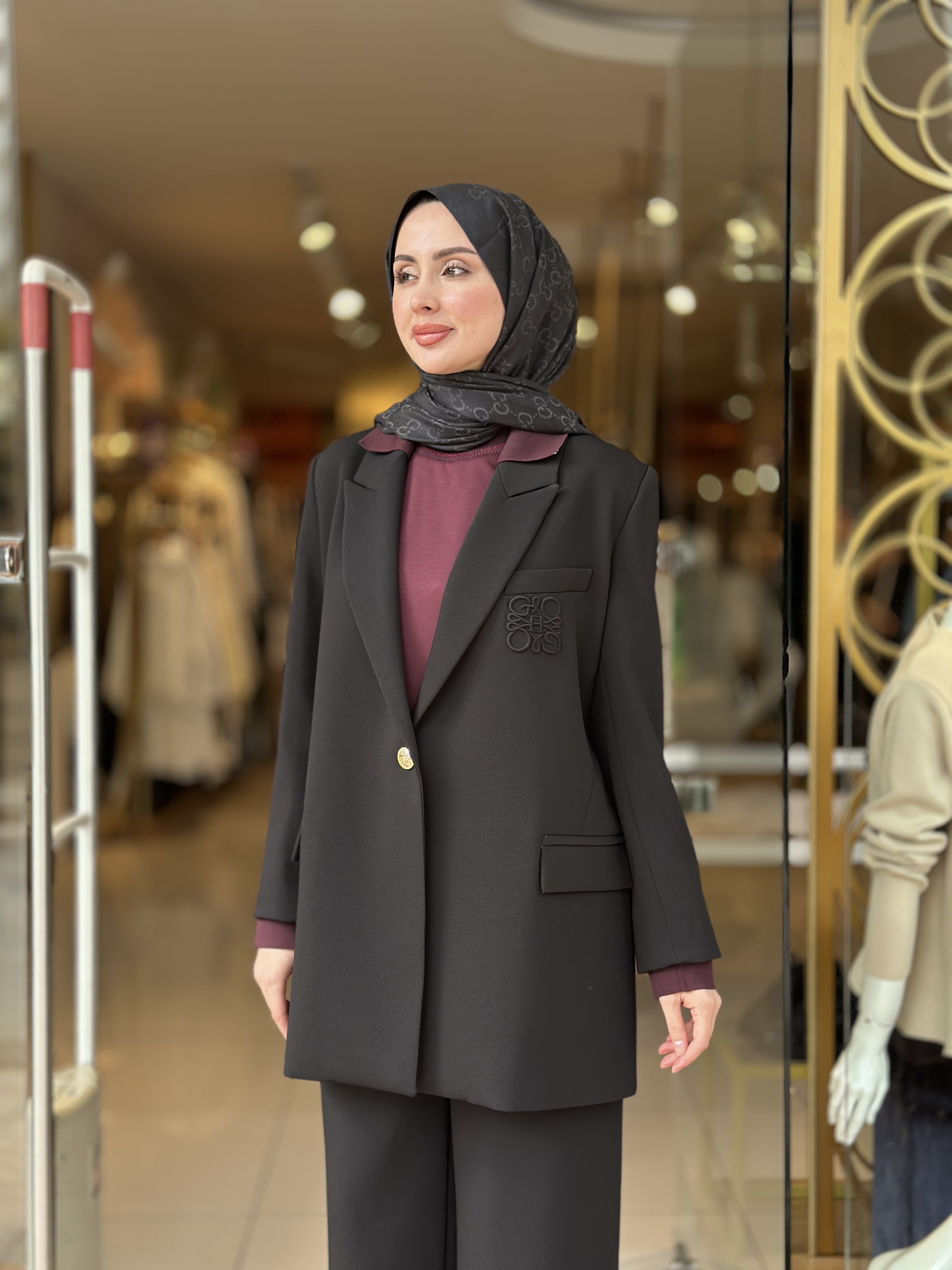 Blazer Ceket Takım - Siyah