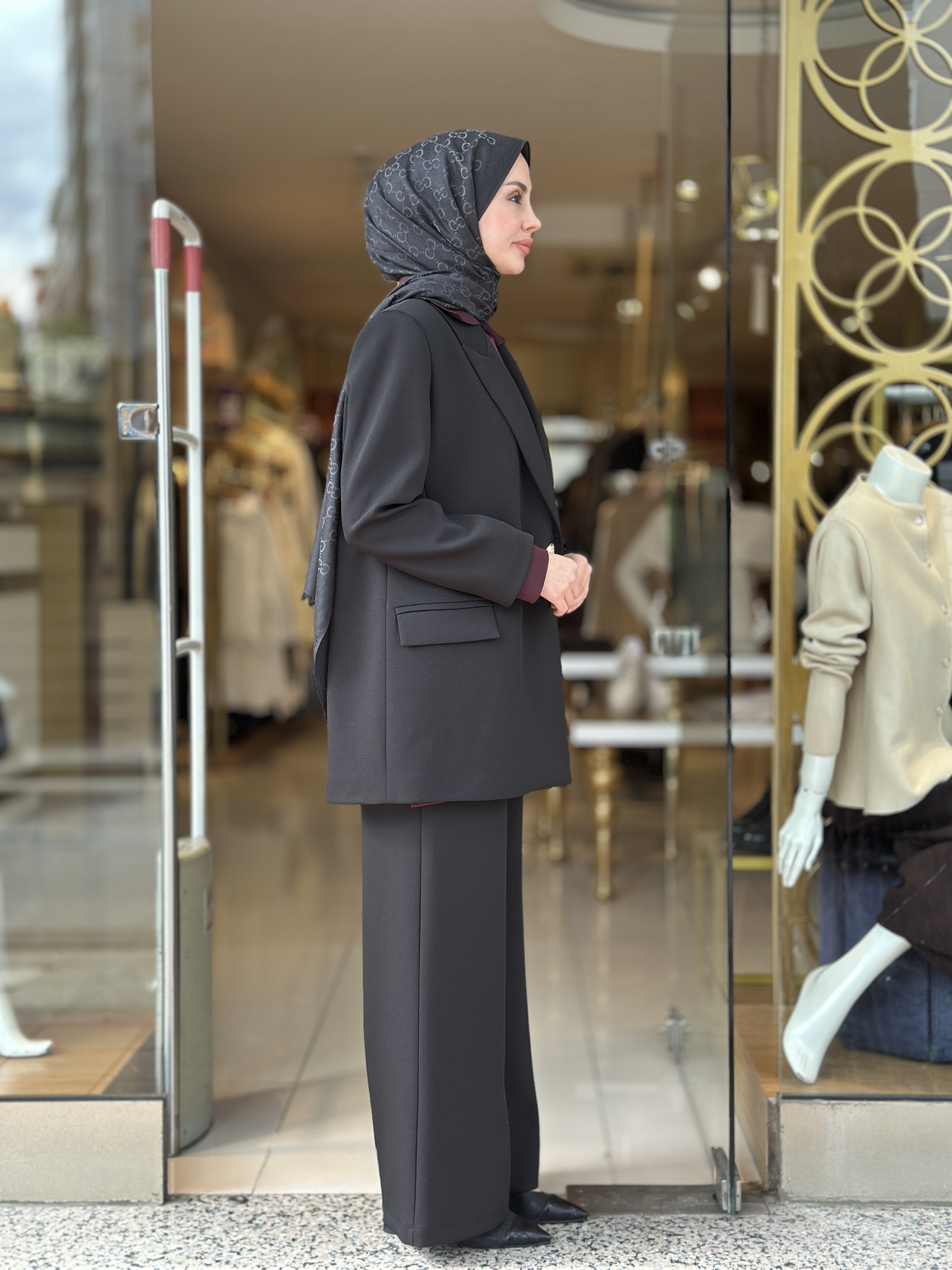 Blazer Ceket Takım - Siyah