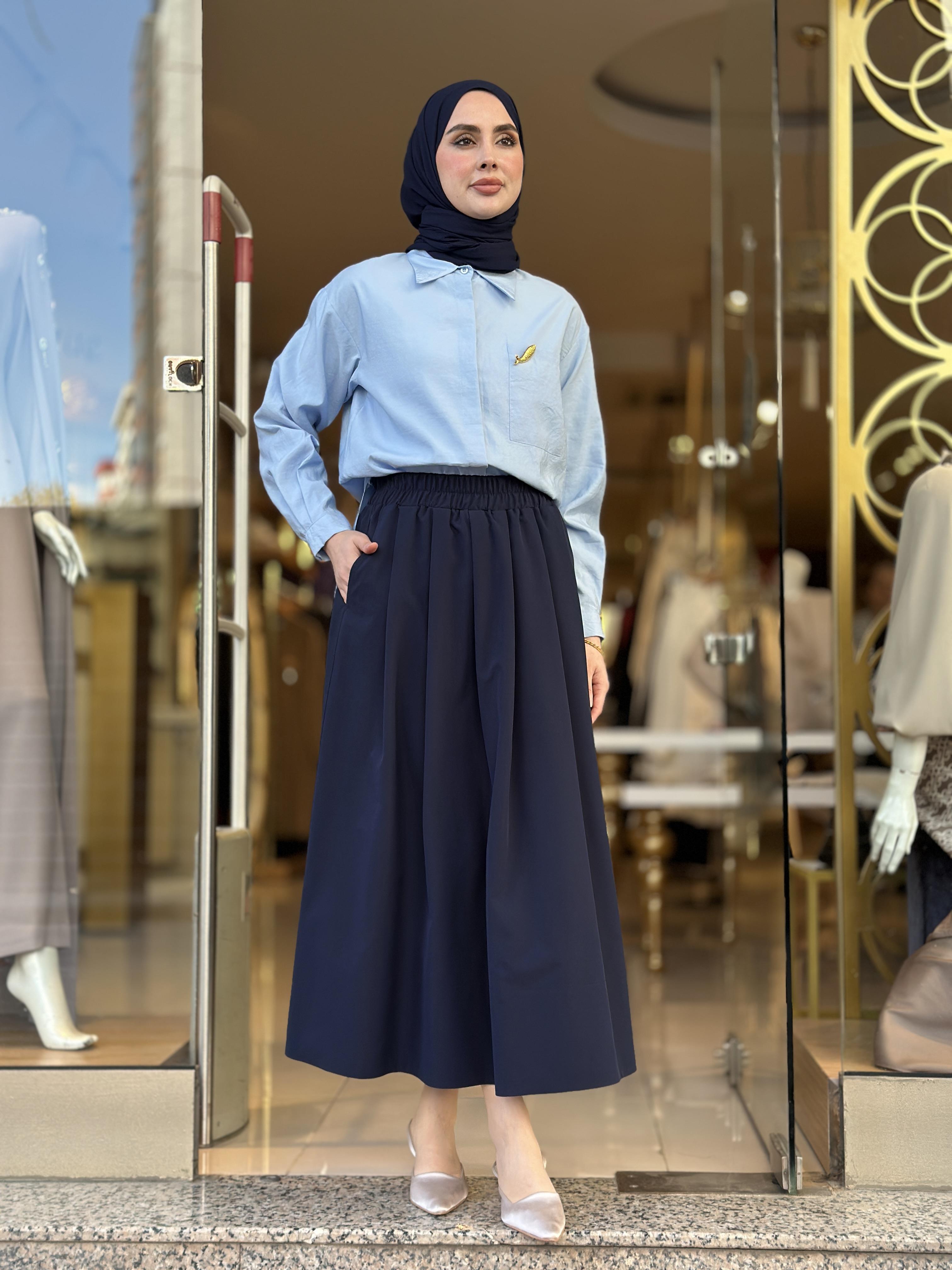 Kloş Etek - Lacivert