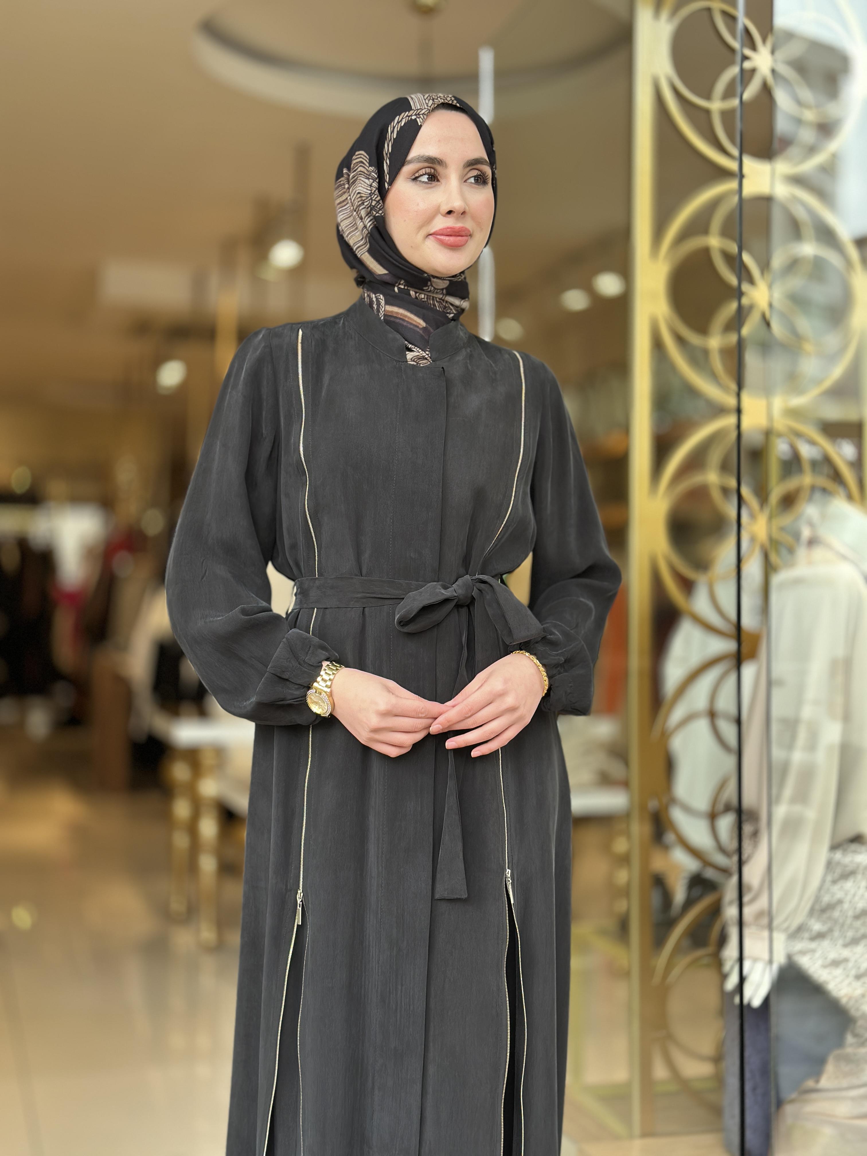 MissWhence Fermuar Detaylı Cupra Ferace - Siyah 