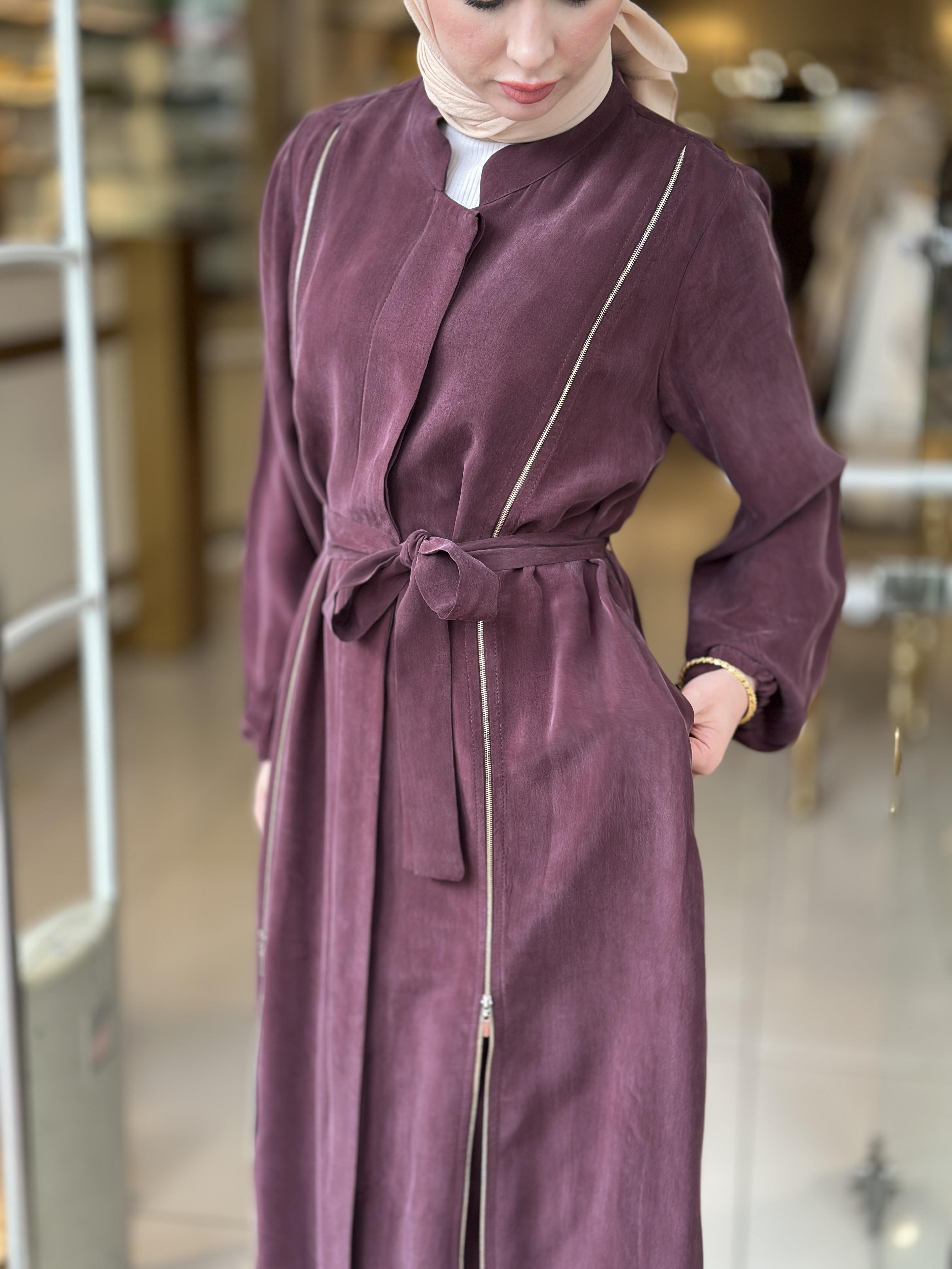 MissWhence Fermuar Detaylı Cupra Ferace - Bordo 