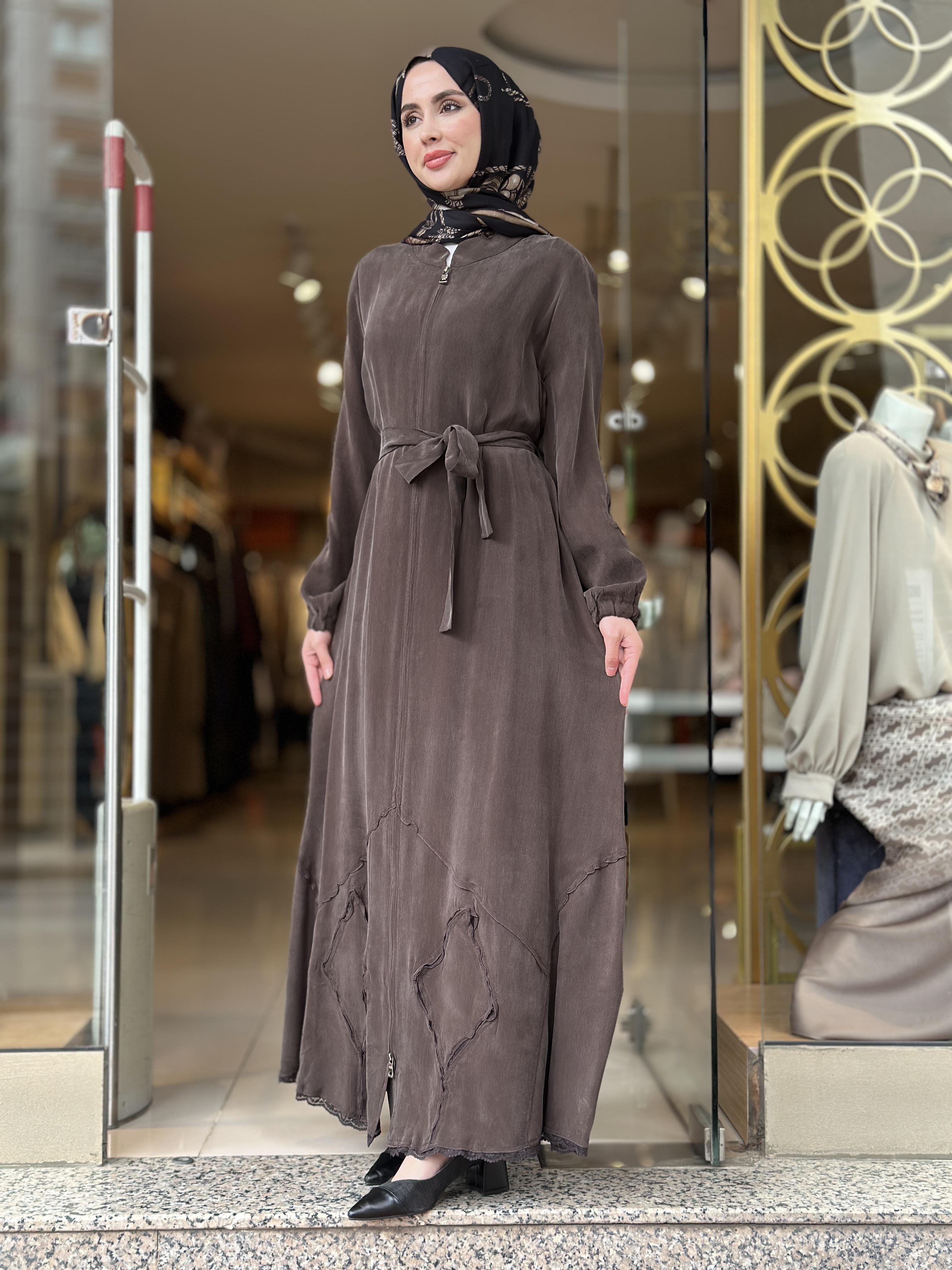 MissWhence Patch Detay Cupra Ferace - Kahverengi 