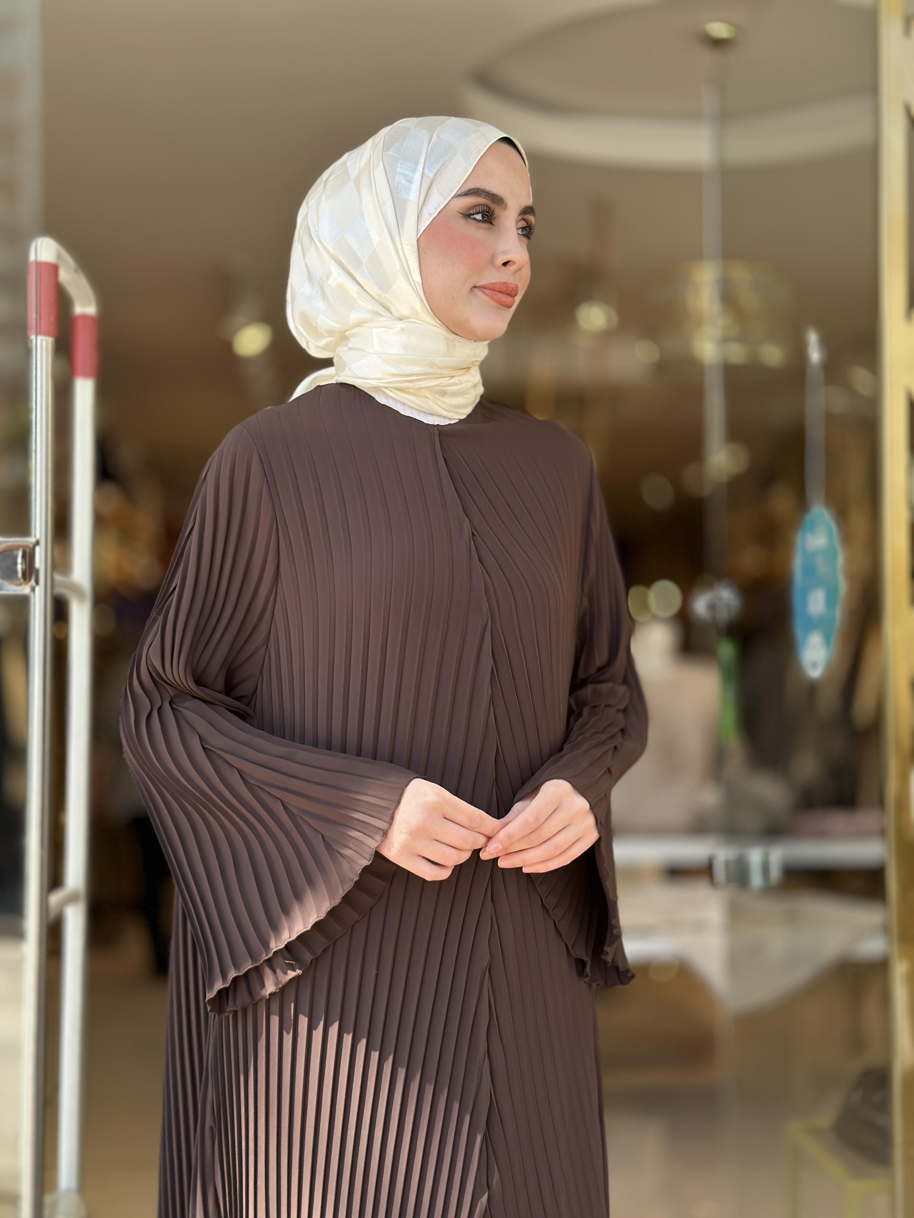 Piliseli Akor Abaya - Kahverengi