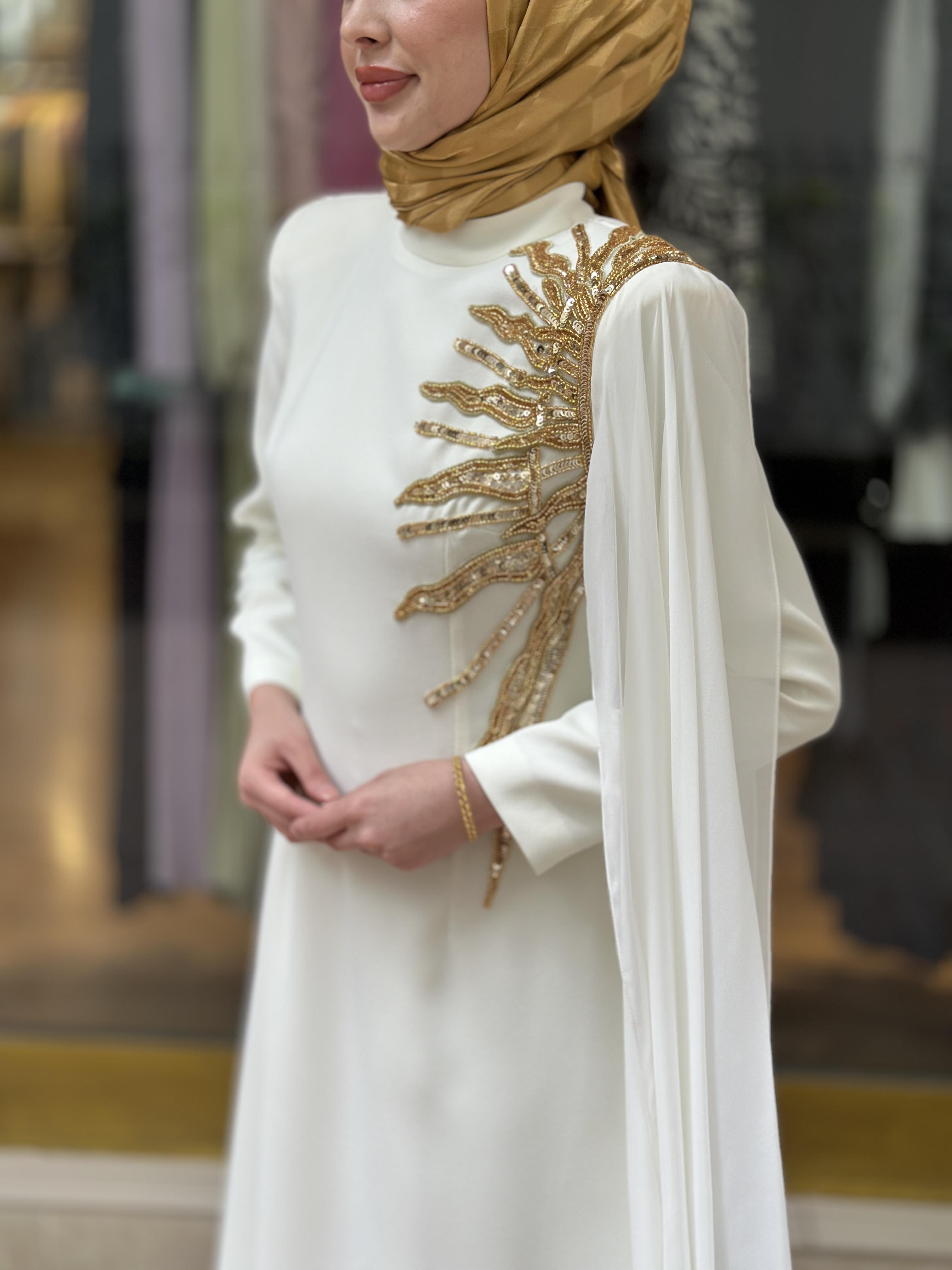 Senna Helia Elbise - Ekru