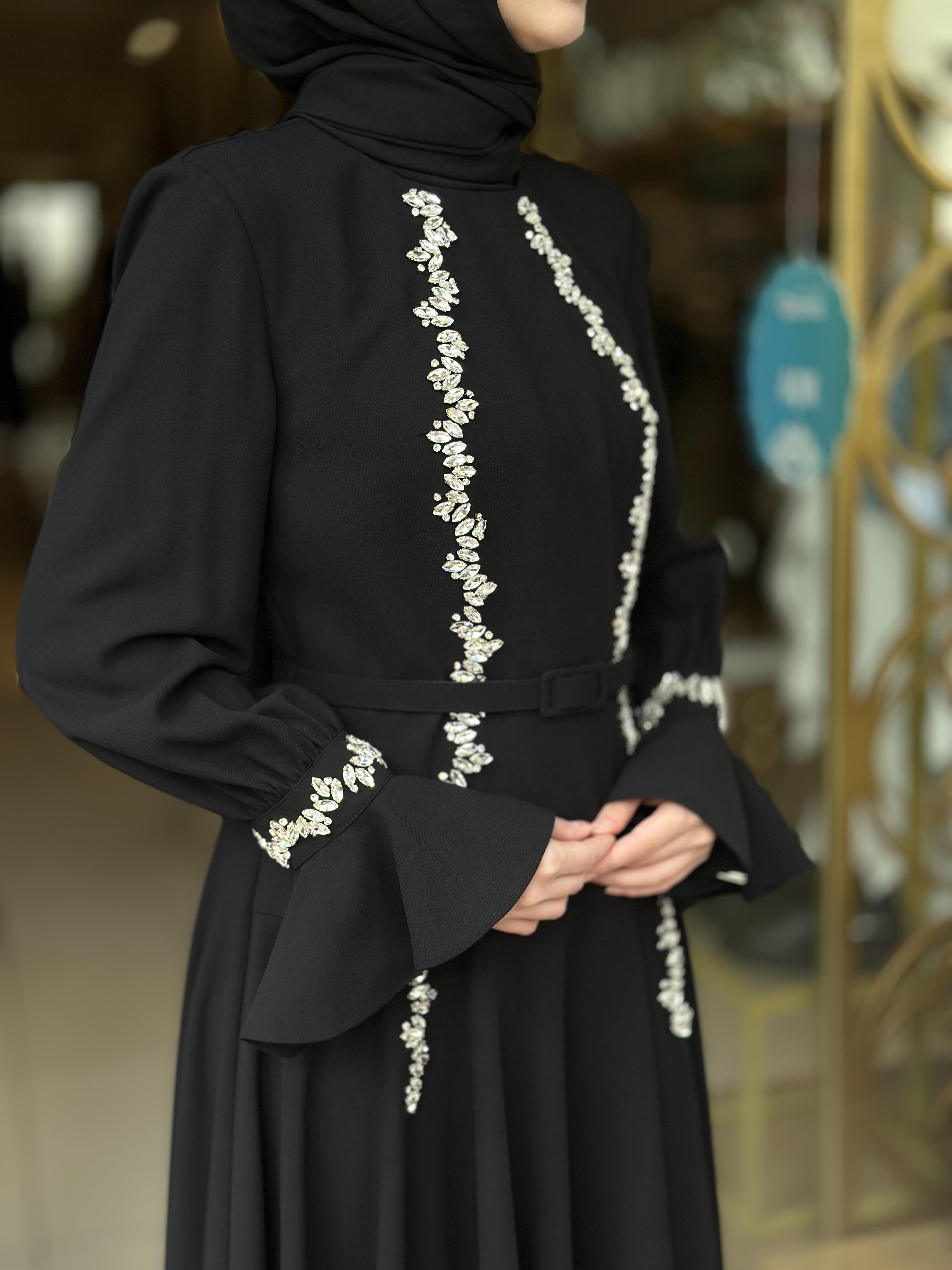 Senna Luxa Elbise - Siyah