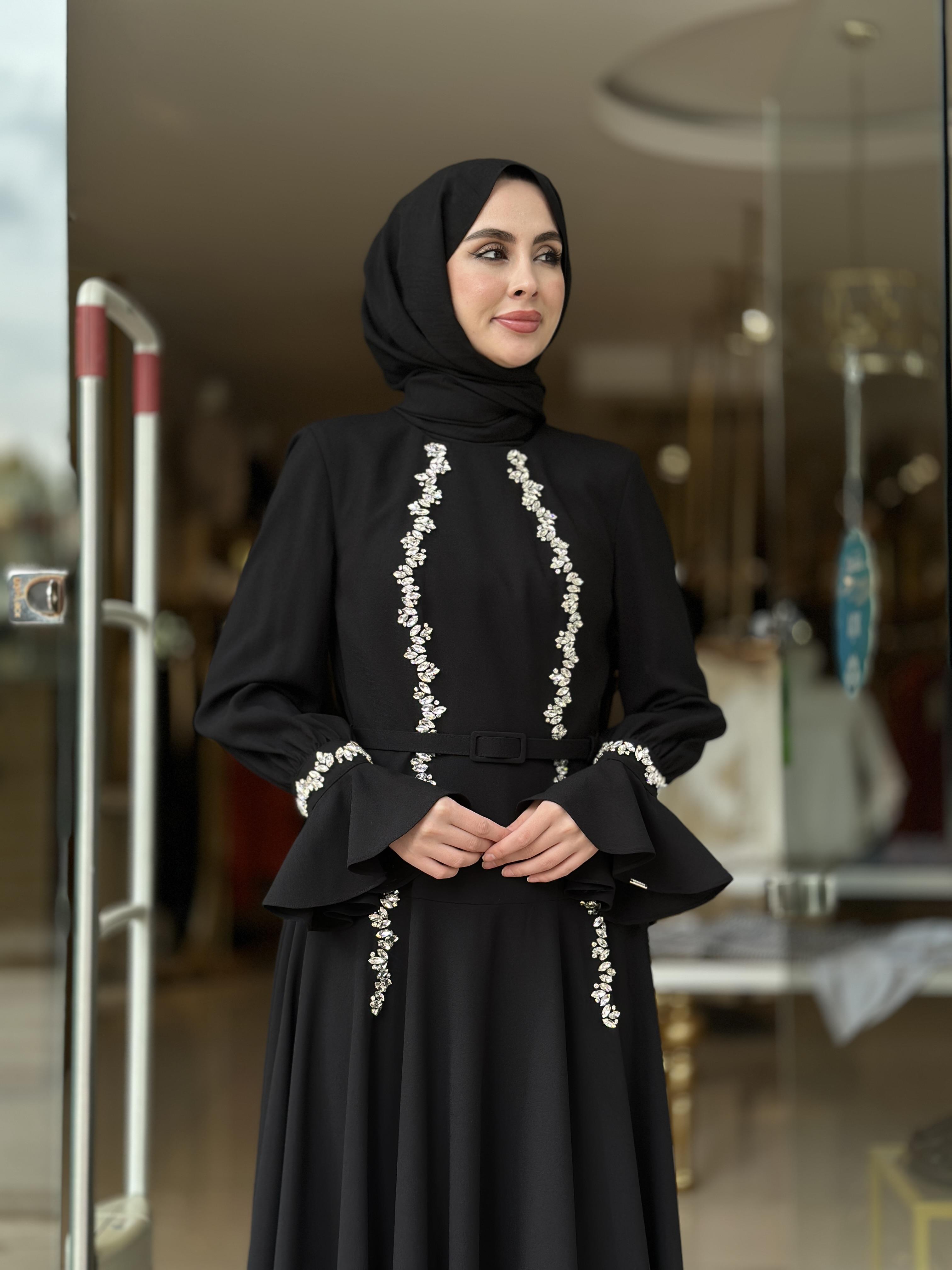 Senna Luxa Elbise - Siyah
