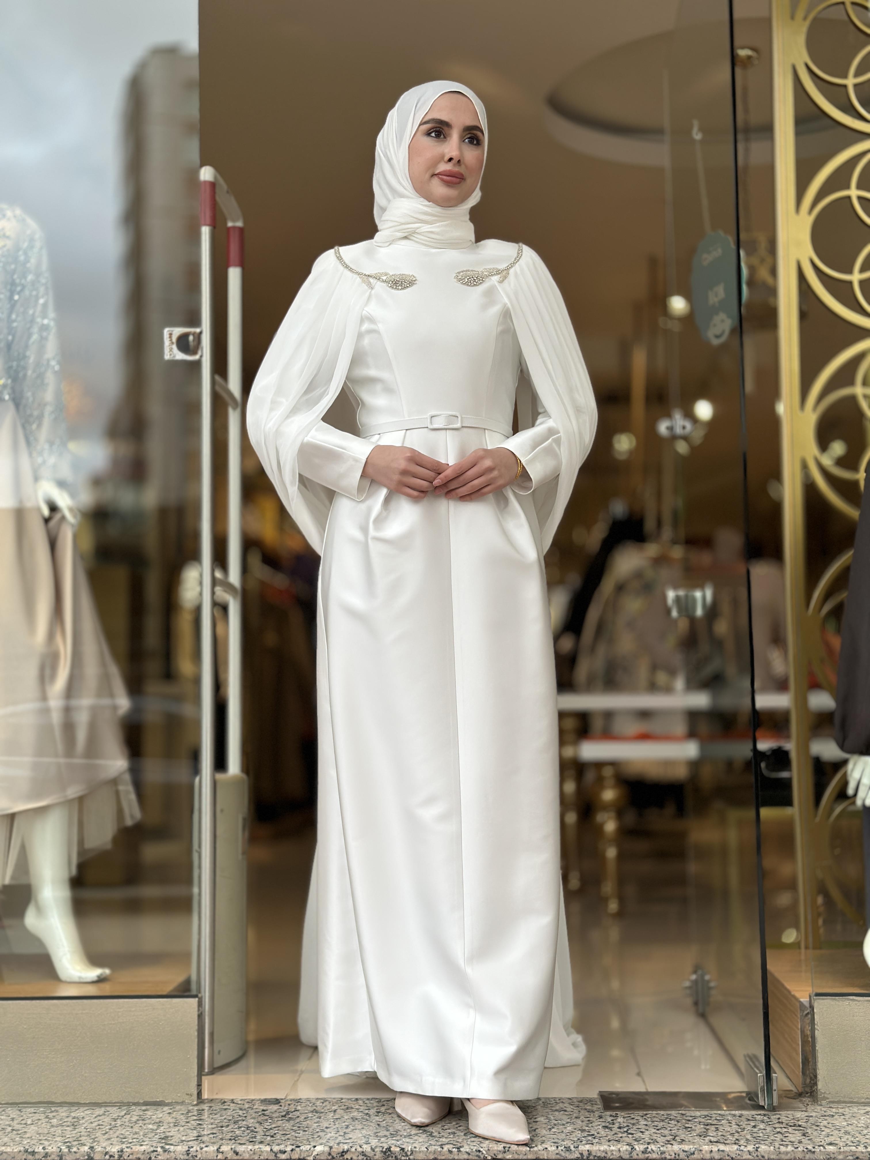 Senna Shosan Elbise - Ekru