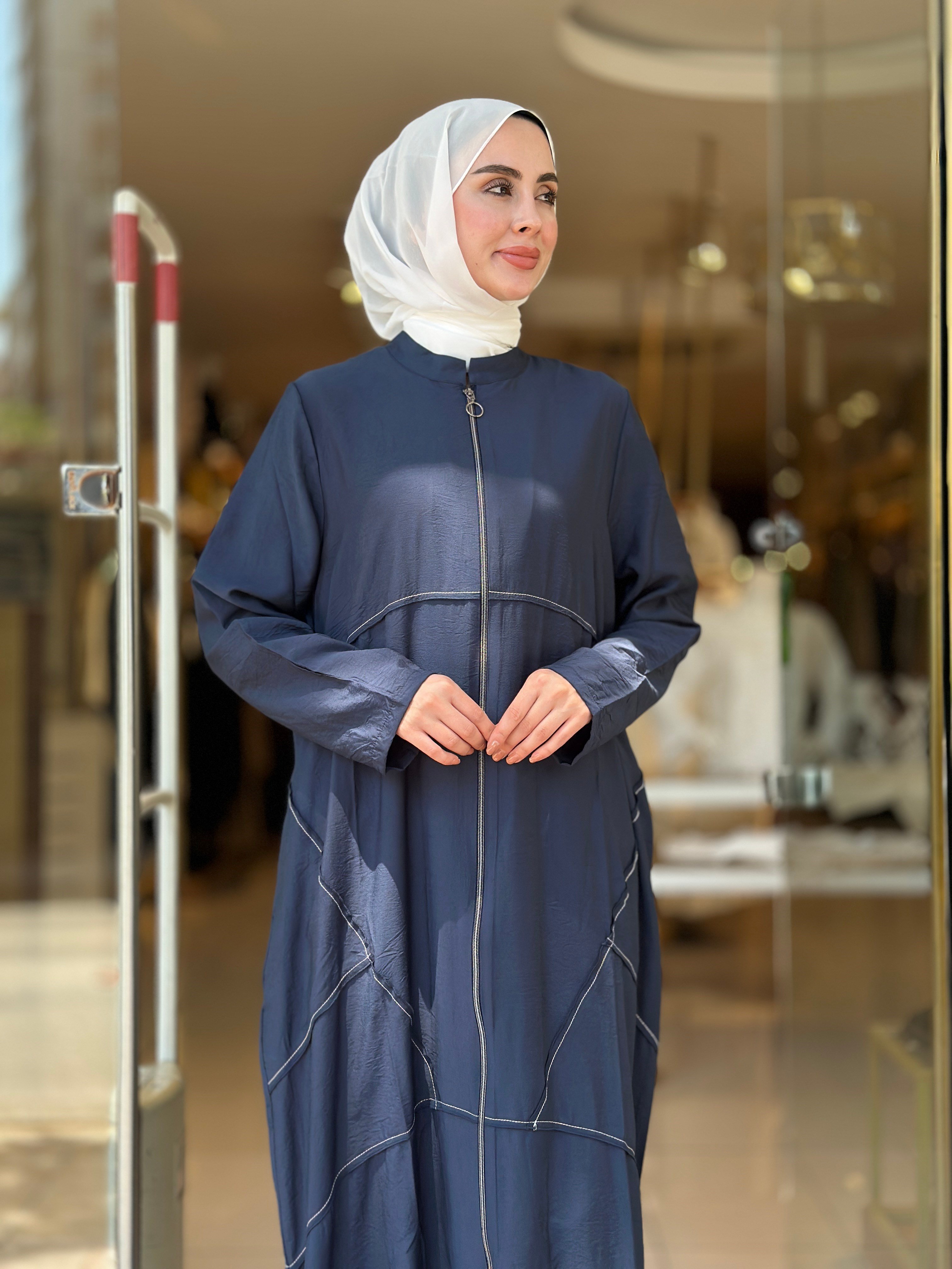 Tencel Giy Çık Kap - Lacivert