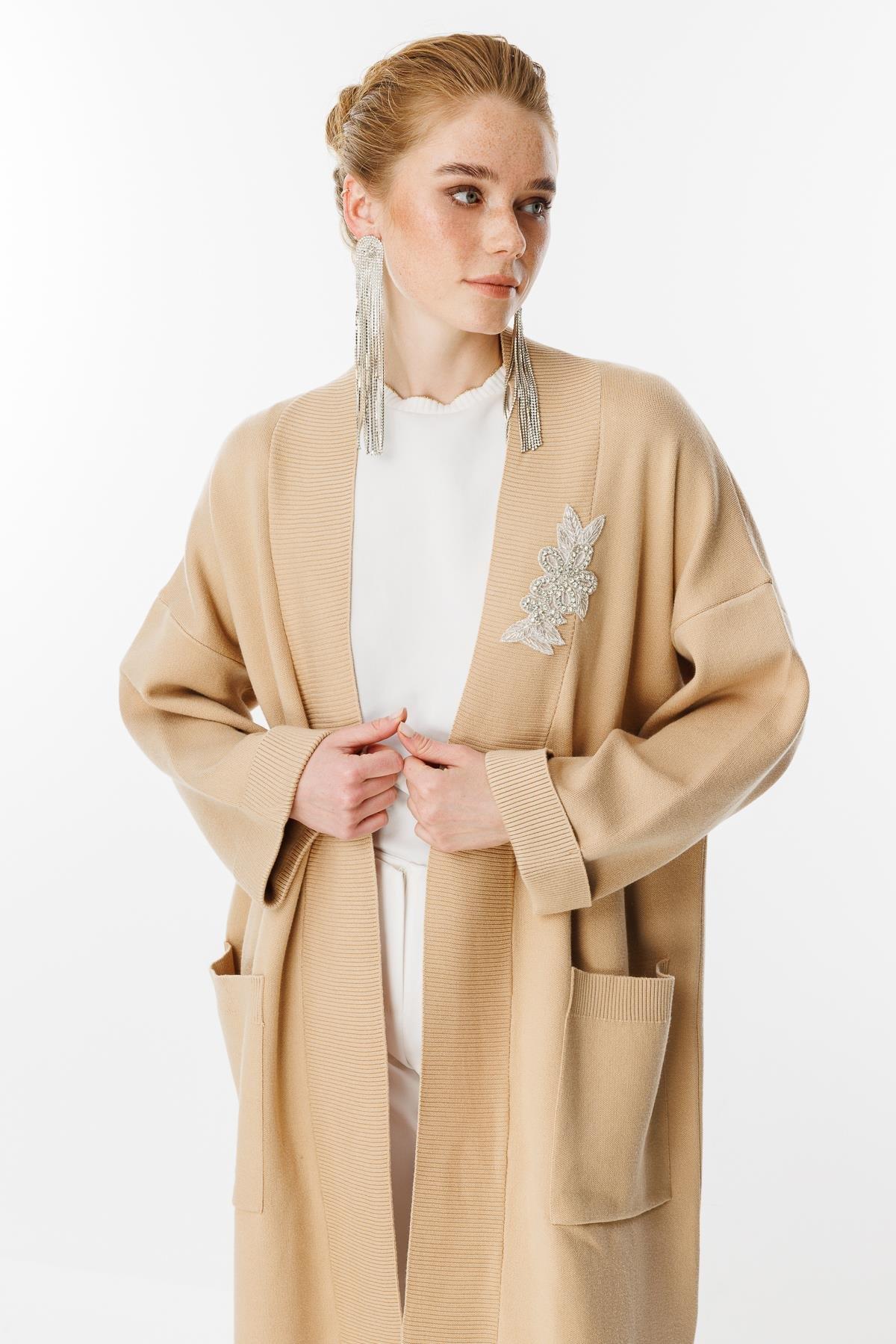 Triko Hırka - Camel