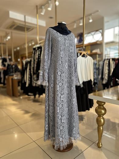 Güpür Ferace - Gri