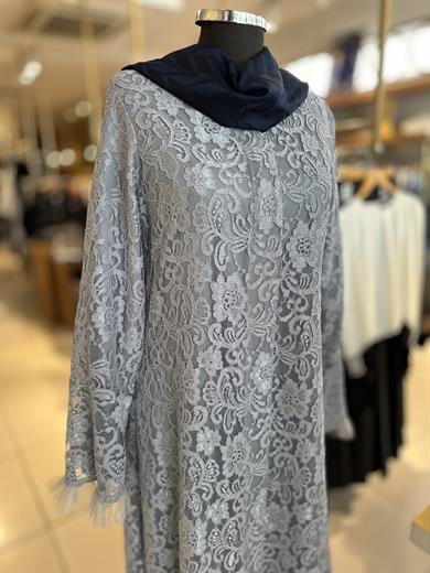 Güpür Ferace - Gri