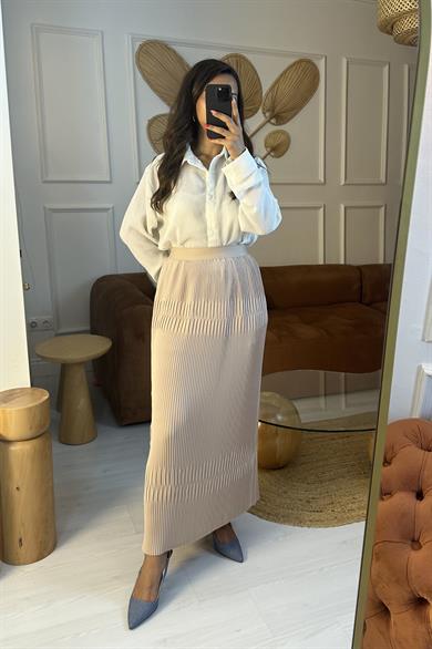 MissWhence Piliseli Etek - Taş