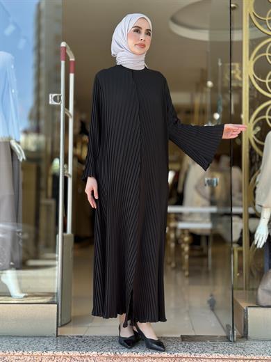 Piliseli Akor Abaya - Siyah