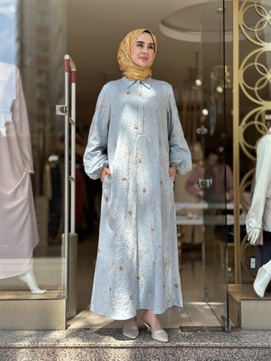Senna Design Flone Elbise - Mavi