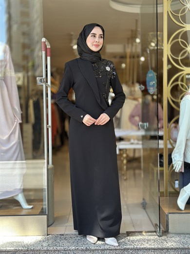 Senna Design Livia Elbise - Siyah 