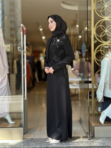 Senna Design Livia Elbise - Siyah 