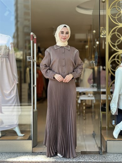 Senna Design Shine Takım - Kahverengi