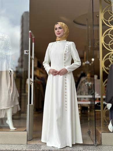 Senna Elaris Elbise - Ekru