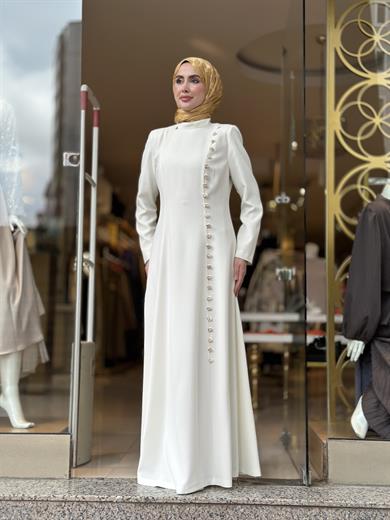 Senna Elaris Elbise - Ekru