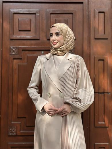 Senna Elise Abiye Elbise - Kum