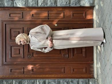 Senna Elise Abiye Elbise - Kum