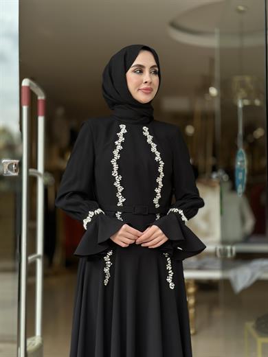 Senna Luxa Elbise - Siyah