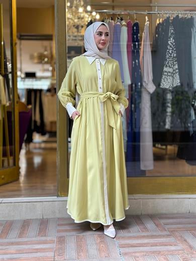 Senna Mild Elbise - Sarı