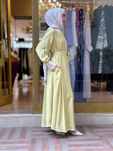 Senna Mild Elbise - Sarı