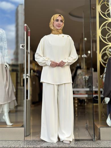 Senna Oriana Pant. Takım - Ekru