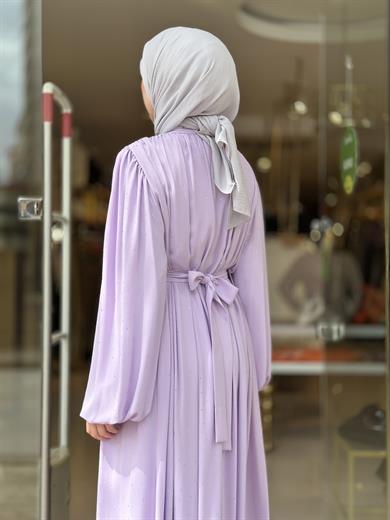Senna Veluna Elbise - Lila
